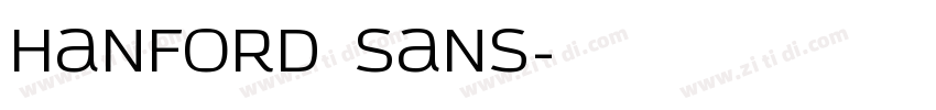 hanford sans字体转换